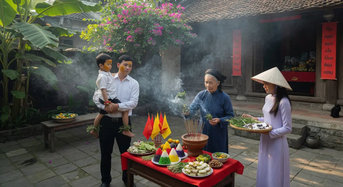 Nghi thức diệt sâu bọ ngày 5/5 âm lịch trong không gian gia đình truyền thống