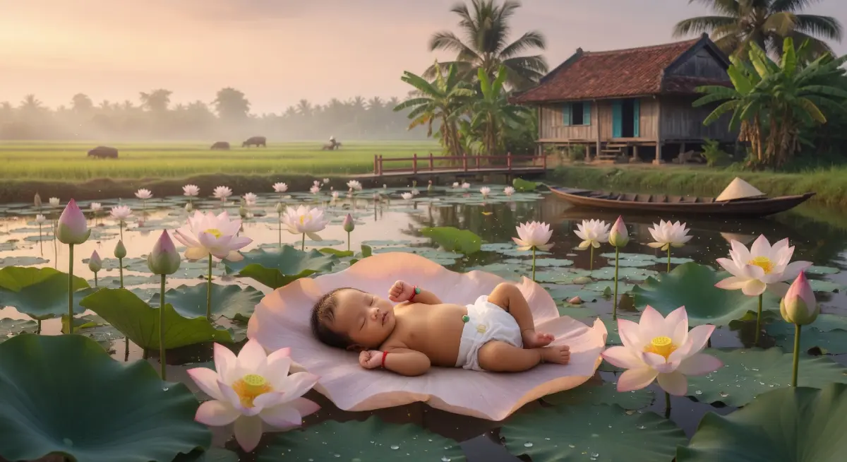 Chú thích ảnh: Hình ảnh biểu tượng cho vận mệnh bé sinh mùa hạ với năng lượng Hỏa ấm áp