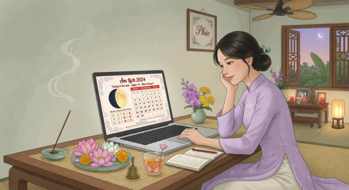 Hình minh họa người dùng tra cứu kết quả đổi ngày trên lich247.com